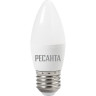 Лампа светодиодная РЕСАНТА LL-R-C37-6W-230-3K-E27 76/1/9